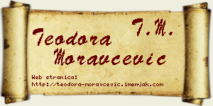 Teodora Moravčević vizit kartica